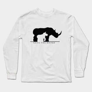 Save The Rhino Long Sleeve T-Shirt